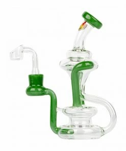 West Coast Gifts Red Eye Glass 7" Tall Comrade Double Dab Rig Recycler