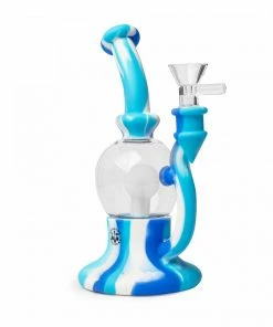 West Coast Gifts LIT Silicone 7.5" Tall Glow-in-the-Dark Orb Bubbler