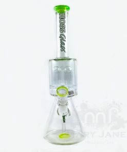 Hoss Glass Hoss 16" Tall Beaker Bong W/ Triple 6-Arm Tree Percs