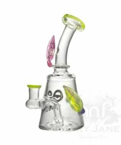 Cheech Glass 7" Tall Colour Leaves Dab Rig