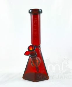West Coast Gifts Red Eye Tek 10" Terminator Finish Hex Base Beaker Bong