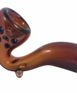 West Coast Gifts Red Eye Glass 3" Long Amber Sherlock Pipe