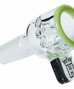 Hoss Glass Hoss Square Handle Screen Bong Bowl With Color Accents