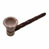 Maple Craft Inc. Wood Pipe With Light Color Stone Bowl 5 Inches Pipes