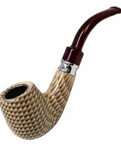 Maple Craft Inc. Wood And Resin Engraved Pipe