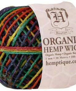 BOB Headquarters Hemptique Beeswaxed Variegated Hemp Cord Lighters And Hemp Wicks