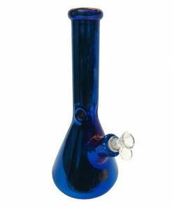 Moe Gifts No Logo 14" Tall Oil Slick Glass Beaker Bong