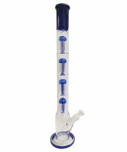 Moe Gifts 23.5" Tube Bong W/ Quadruple Tree Perc