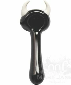 West Coast Gifts Red Eye Glass White Horn Glass Hand Pipe