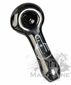 West Coast Gifts Red Eye Glass Monochrome Tattoo Glass Hand Pipes