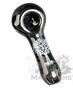 West Coast Gifts Red Eye Glass Monochrome Tattoo Glass Hand Pipes