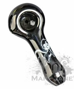 West Coast Gifts Red Eye Glass Monochrome Tattoo Glass Hand Pipes