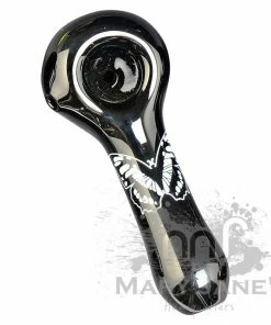 West Coast Gifts Red Eye Glass Monochrome Tattoo Glass Hand Pipes