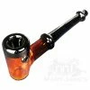 West Coast Gifts Red Eye Glass Lumberman Hand Pipe W/ Black Accents