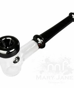 West Coast Gifts Red Eye Glass Lumberman Hand Pipe W/ Black Accents