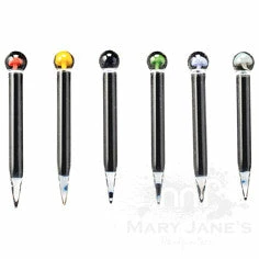 West Coast Gifts Red Eye Glass Mushroom Marble Dabber