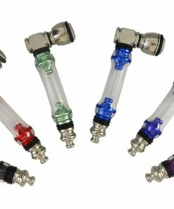 BOB Headquarters Bonz 4" Metal Pipe W/ Clear Ash Catcher Body By BIG Pipe Pipes