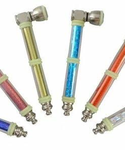 BOB Headquarters Glow Bamboozle Holographic 5" Metal Pipe W/ Glow-in-the-Dark O-Rings By BIG Pipe Pipes