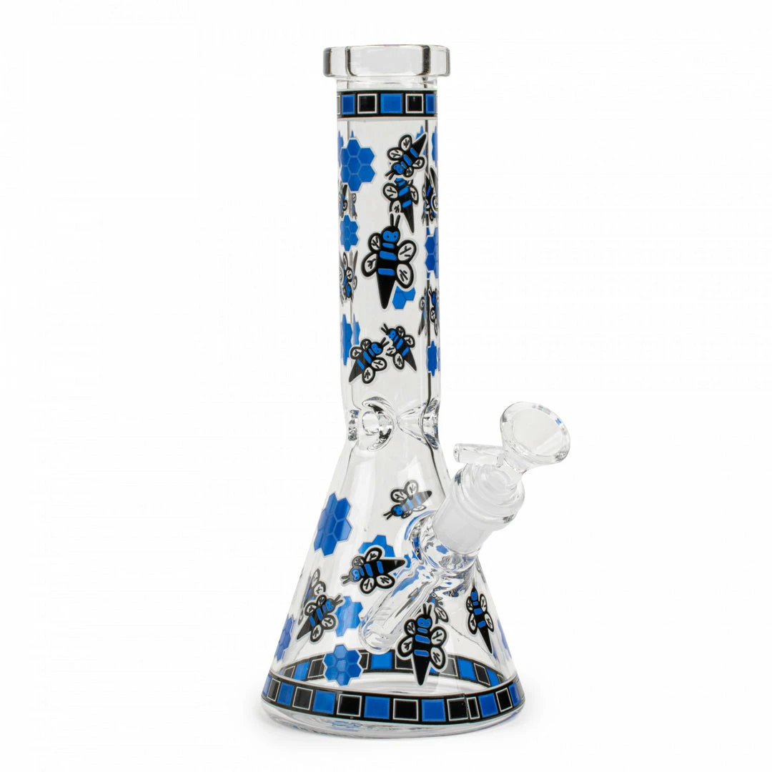 Promo ๐ West Coast Gifts No Logo 10" Tall Hive Beaker Tube Bong ๐ 3 West Coast Gifts No Logo 10" Tall Hive Beaker Tube Bong