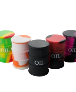 Moe Gifts Storage Oil Barrel Silicone Jar