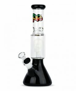 West Coast Gifts IRie 11" Dual Chamber Beaker W/ Skull Perc Irie Glass
