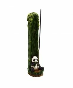 BOB Headquarters Panda With Bamboo Incense Burner Incense And Incent Holders