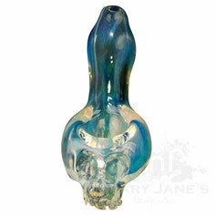 West Coast Gifts Red Eye Glass Glass Skull Pipe