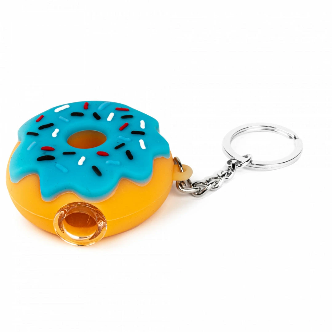 Cheapest ๐ West Coast Gifts Lit Silicone 2.25" Donut Hand Pipe W/ Glass Bowl & Keychain ๐งจ 2 West Coast Gifts Lit Silicone 2.25" Donut Hand Pipe W/ Glass Bowl & Keychain