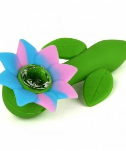 West Coast Gifts LIT Silicone 4.5" Flower Power Hand Pipe
