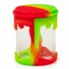 West Coast Gifts Storage LIT 2.75" Tall Silicone Jar With Honeycomb Pattern
