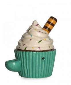 West Coast Gifts New Arrivals Ceramic Cupcake Hand Pipe