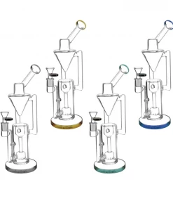 BOB Headquarters Pulsar Glass 13" Tall Gravity Recycler Dab Rig