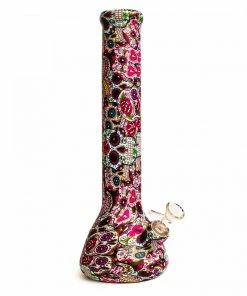 West Coast Gifts LIT Silicone 13.5" Beaker Bong W/ Glass Downstem & Pull Out New Arrivals