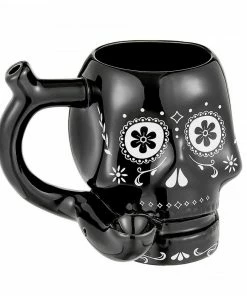West Coast Gifts Sugar Skull Mug Pipe