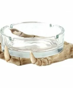 BOB Headquarters Skeleton Hand Glass Ashtray