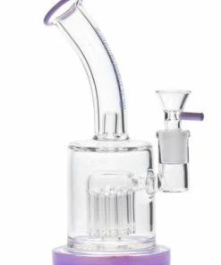 The Smokesman Blueberry 8 Inch 10-Arm Tree Bubbler Dab Rig