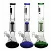BOB Headquarters Bongs Infyniti 14" Beaker Bong Lip Base Colour Accents With 8-Arm Tree Perc & Ice Pinch