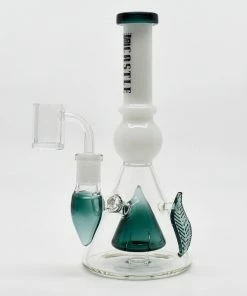New Arrivals Castle Glassworks 8" Leafy Double Beaker Dab Rig