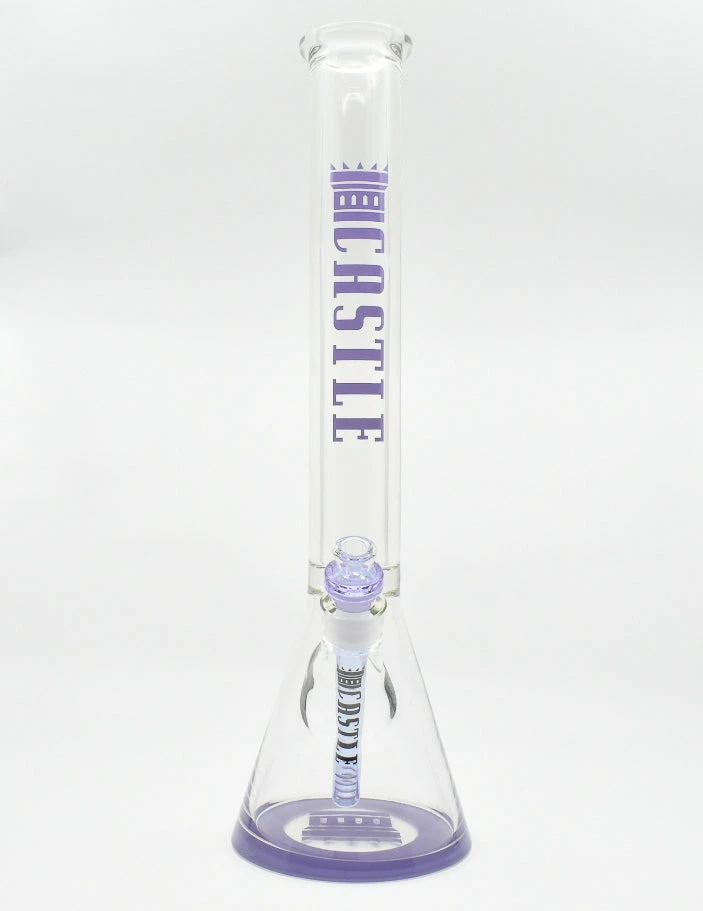 Buy โ๏ธ Castle Glassworks Logo Beaker Bongs New Arrivals ๐งจ 2 Castle Glassworks Logo Beaker Bongs New Arrivals