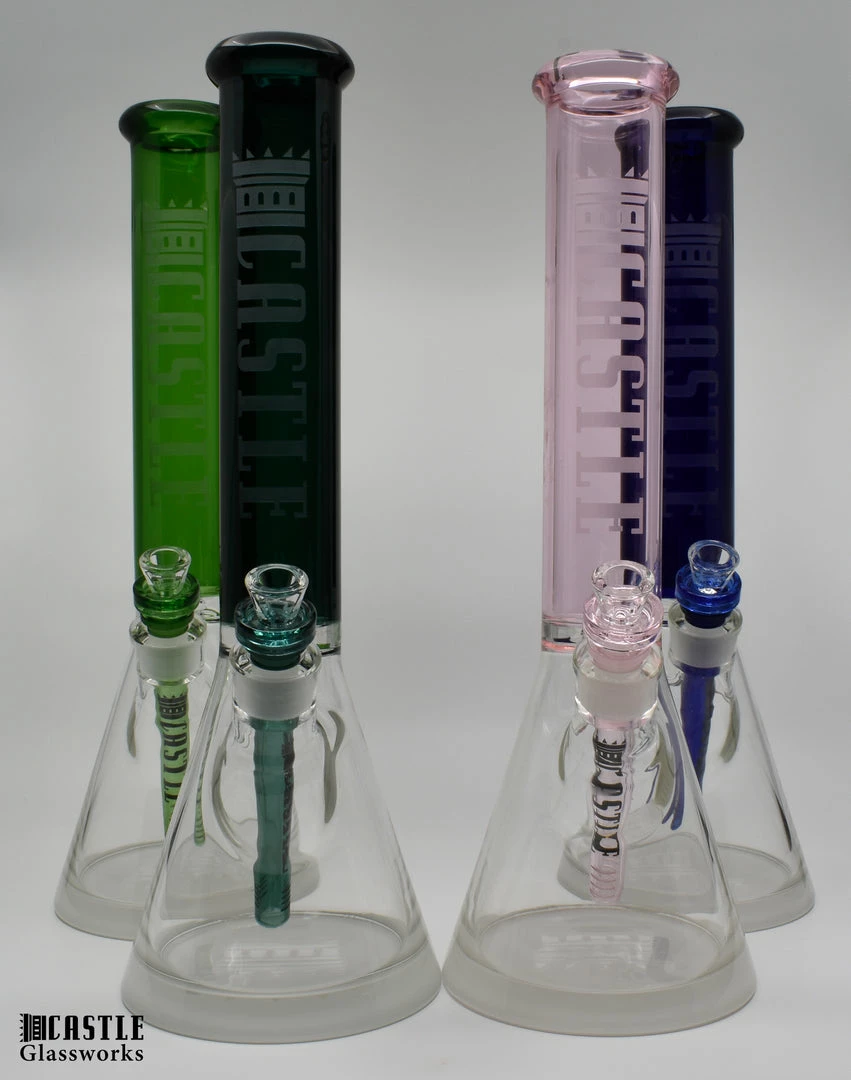 Buy 🔔 New Arrivals Castle Glassworks 16" Beaker Bongs 🔥 1 New Arrivals Castle Glassworks 16" Beaker Bongs