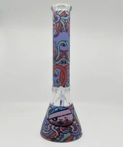 Octopus Bong By Castle Glassworks 16" Beaker New Arrivals