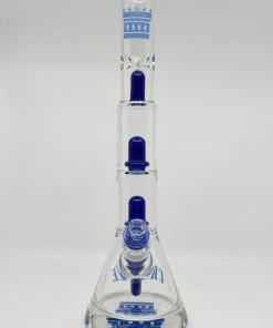 Castle Glassworks 17" Double Showerhead Beaker Bong New Arrivals