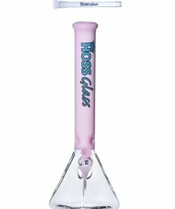 Hoss Glass Hoss Pyramid Beaker Bong Half Colored 18"