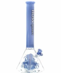 Hoss Glass 18" Holey Pyramid Beaker Bong