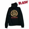 HBI Raw Black Zipper Women's Hoodie