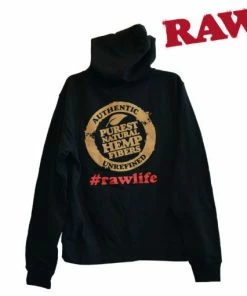 HBI Raw Black Zipper Women's Hoodie