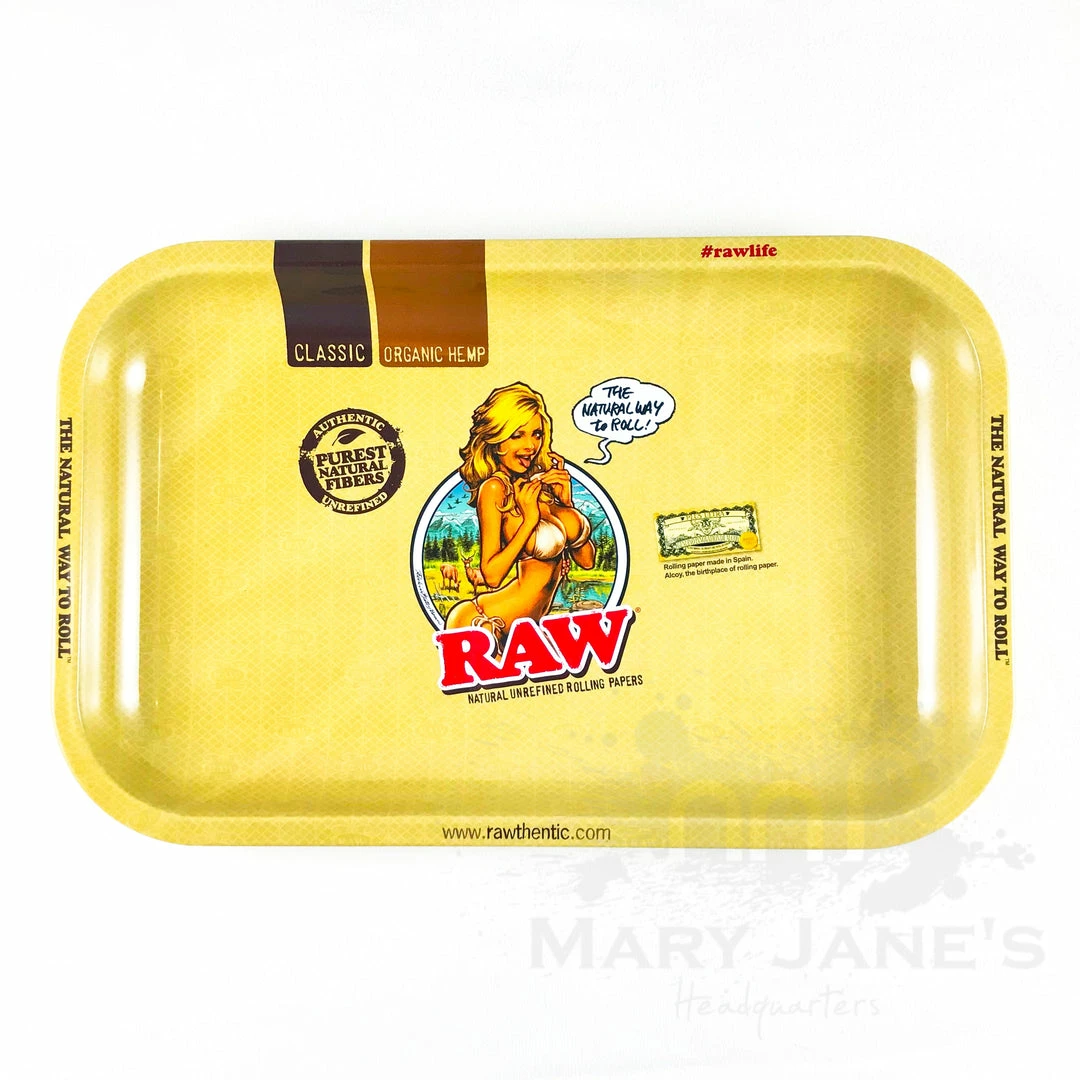 Cheapest 🌟 HBI Raw Girl Rolling Trays 🔥 1 HBI Raw Girl Rolling Trays