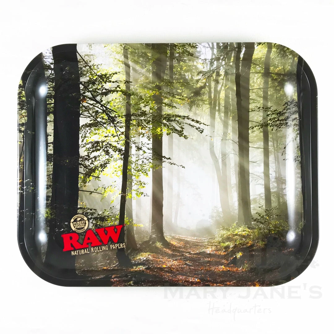 Coupon ✨ HBI Trays Raw Rolling Tray - Smokey Trees 😍 1 HBI Trays Raw Rolling Tray - Smokey Trees