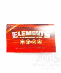 HBI Elements Red Slowburn Hemp Rolling Papers