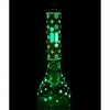 BOB Headquarters New Arrivals Glow-in-the-Dark Star Print Bong By Infyniti 14" Beaker W/ Ice Pinch